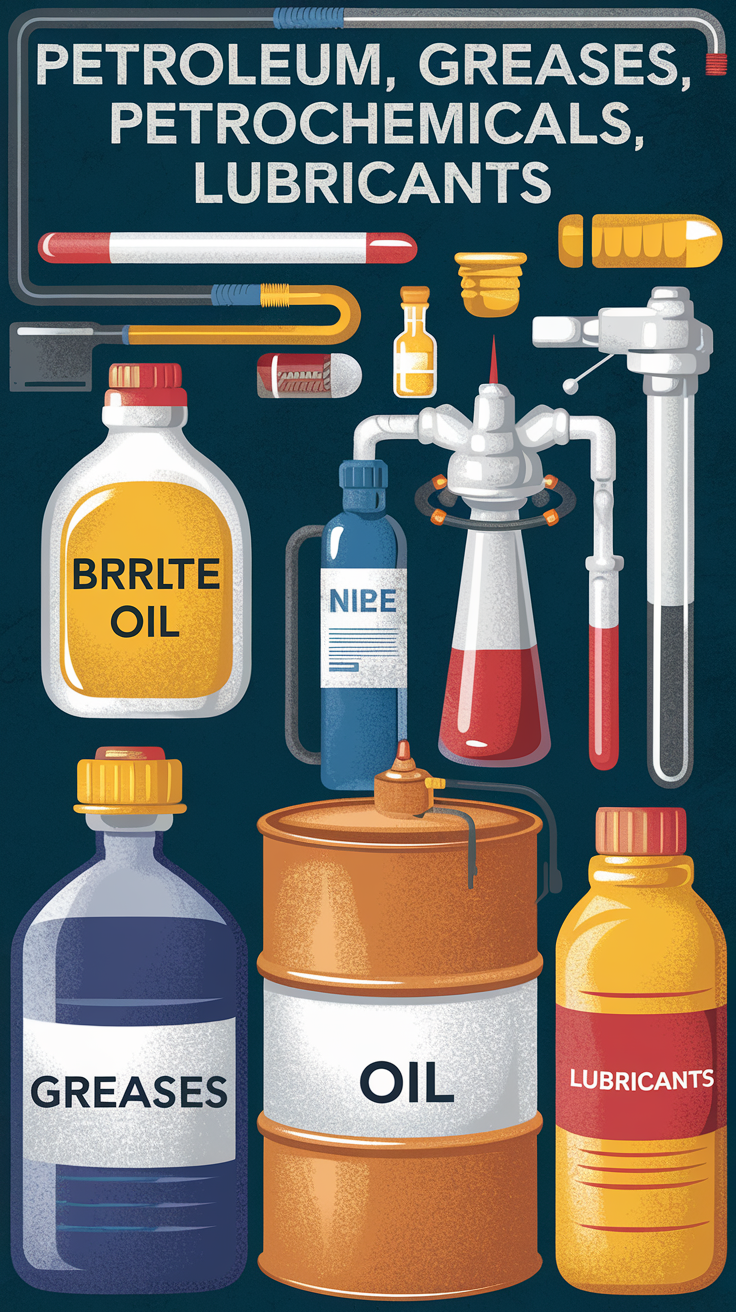 'Petroleum, Greases, Petrochemicals, Lubricants