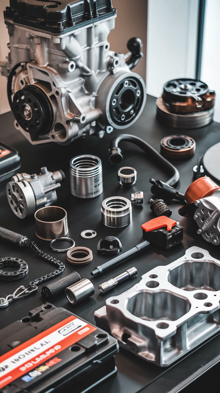 'Automobile Industry, Automotive Components & Allied Products Engine Parts, Piston, Pin, Piston Ring, Valve, Control Cable, Engine Mounting, Auto Lock, Disc Brake, Drum, Gear, Leaf Spring, Shock Absorber, Silencer, Chain, Cylinder Block, Chassis, Battery