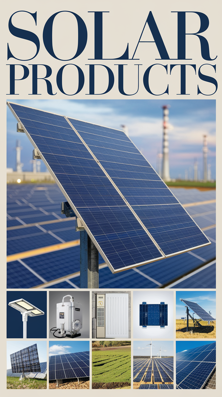 'Solar Products, Solar PV Power, Solar Energy, Solar Lighting, Solar Power Plant, Solar Panel, Solar Pump, Solar Photovoltaic Cell, Solar Inverter, Solar Thermal Power Plant, Solar Farm and Solar Cell Modules