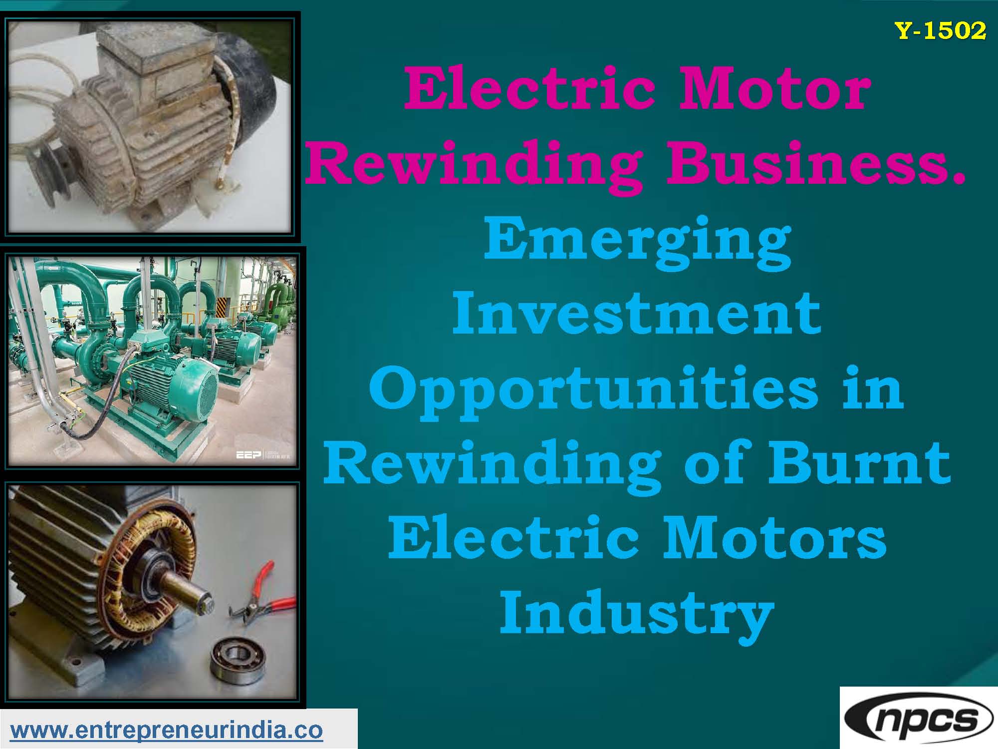 Electric Motor Rewinding Business. Emerging Investment Opportunities in Rewinding of Burnt Electric Motors Industry