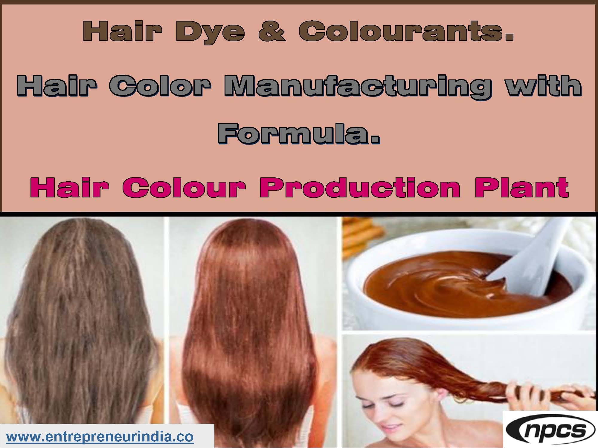 Hair Dye & Colourants. Hair Color Manufacturing with Formula