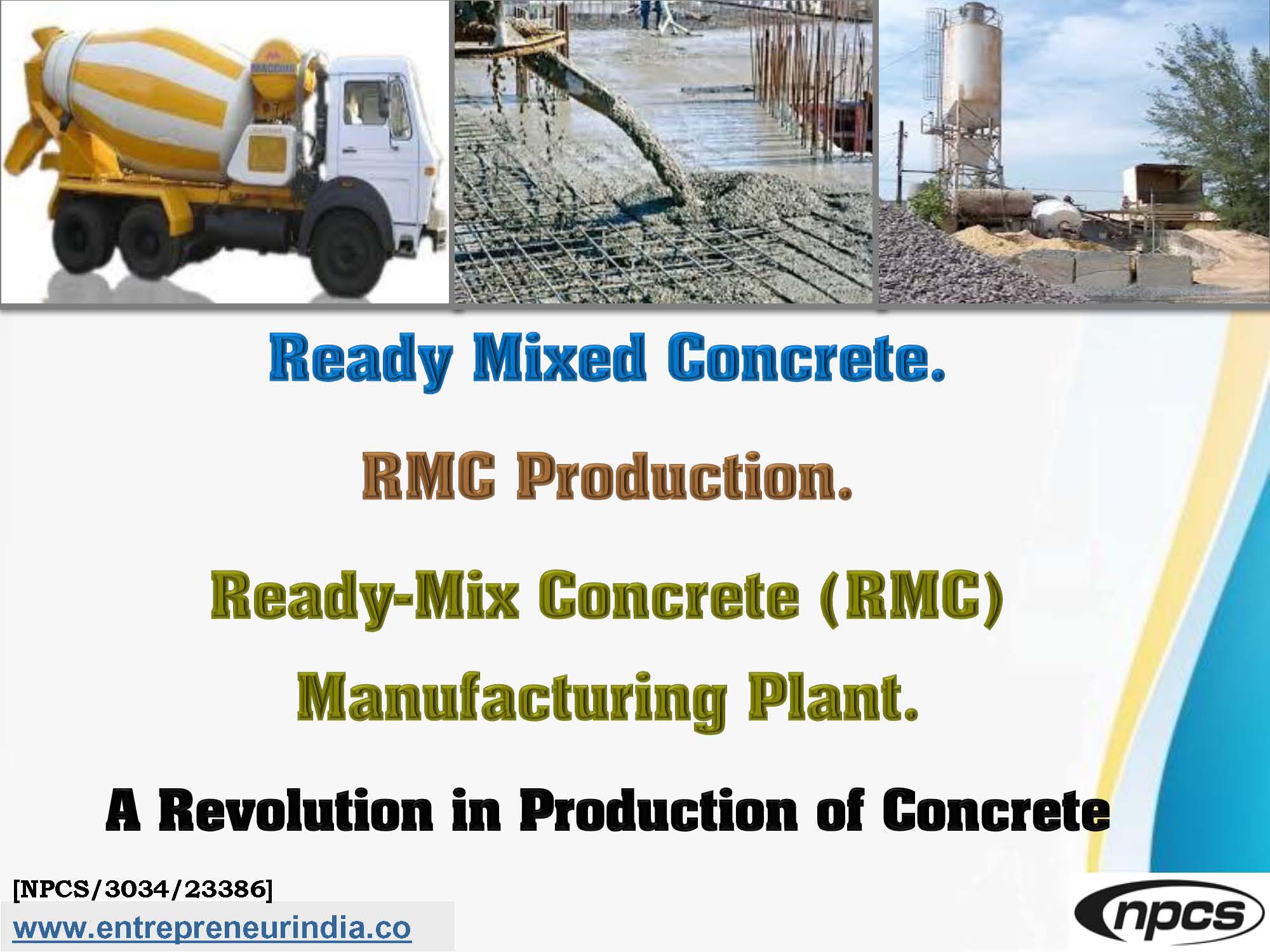 Ready Mixed Concrete. RMC Production