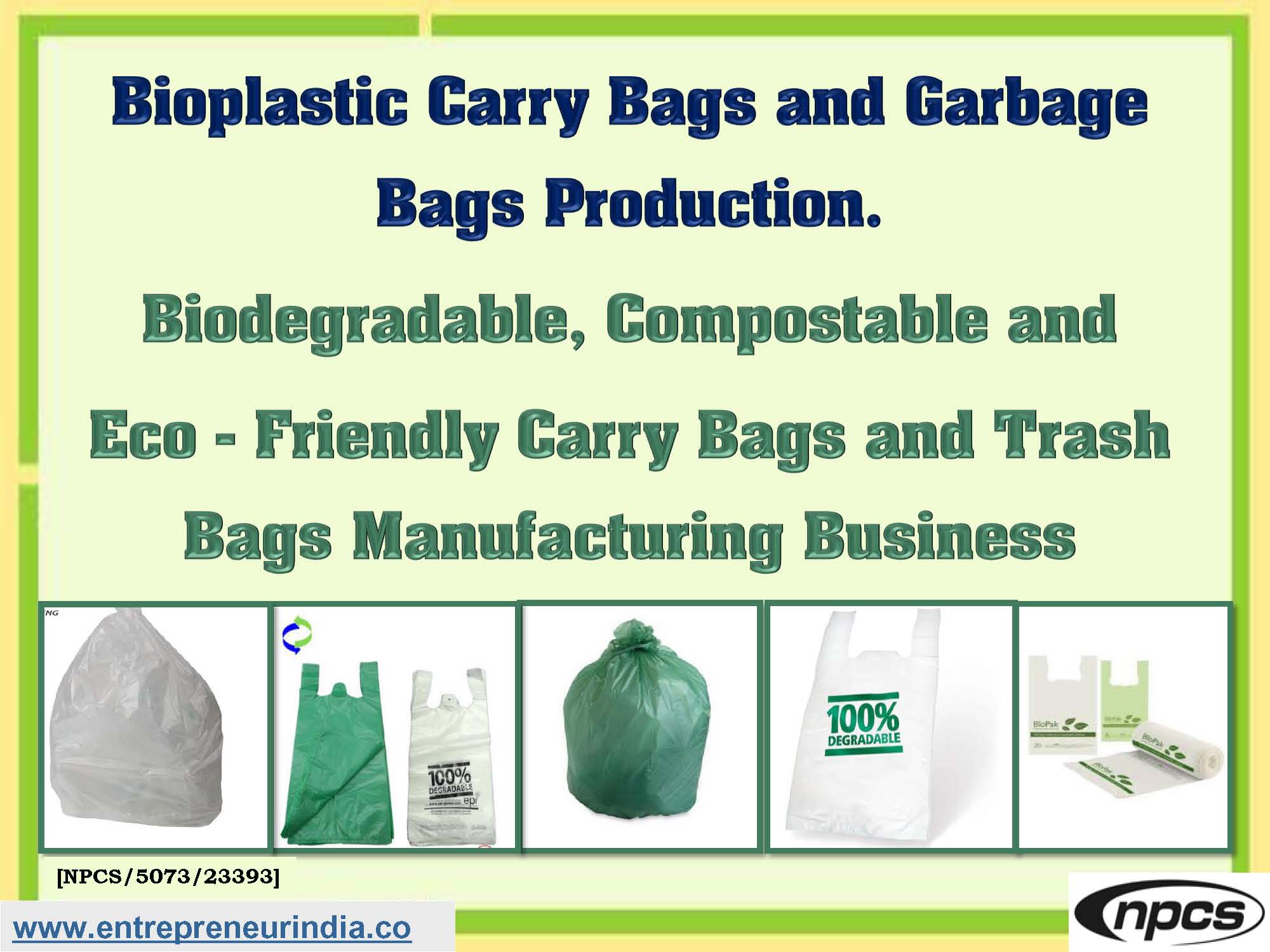 plastic bags manufacturing business plan
